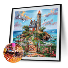 Load image into Gallery viewer, Seaside Cottage 40*40CM(Canvas) Full Round Drill Diamond Painting
