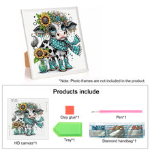 Load image into Gallery viewer, Cute Cows 30*30CM(Canvas) Partial Special Shaped Drill Diamond Painting
