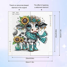 Load image into Gallery viewer, Cute Cows 30*30CM(Canvas) Partial Special Shaped Drill Diamond Painting
