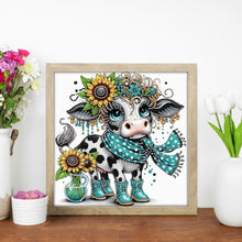 Load image into Gallery viewer, Cute Cows 30*30CM(Canvas) Partial Special Shaped Drill Diamond Painting
