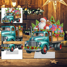 Load image into Gallery viewer, Christmas Acrylic Special Shape Santa Claus Gift Truck Desktop Diamond Art Kits
