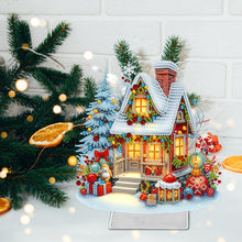 Load image into Gallery viewer, Christmas Acrylic Special Shape House Desktop Diamond Art Kits for Home Decor
