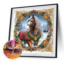 Load image into Gallery viewer, Christmas Horse 40*40CM(Canvas) Partial Special Shaped Drill Diamond Painting
