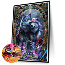 Load image into Gallery viewer, Two Wolves With A Heart For Each Other 50*70CM(Canvas) Full Round Drill Diamond Painting
