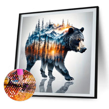Load image into Gallery viewer, Silhouette Of A Black Bear In A Landscape 40*40CM(Picture) Full Round Drill Diamond Painting
