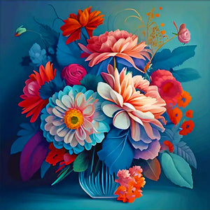 Flowers 50*50CM(Canvas) Full Round Drill Diamond Painting