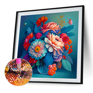 Flowers 50*50CM(Canvas) Full Round Drill Diamond Painting