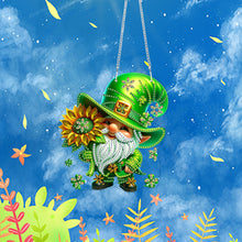 Load image into Gallery viewer, Acrylic Special Shape Sunflower Gnome 5D DIY Diamond Painting Dots Pendant
