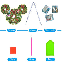 Load image into Gallery viewer, Acrylic 2D Flat DIY Mickey Mouse Wreath DIY Diamond Painting Set Diamond Art Kit
