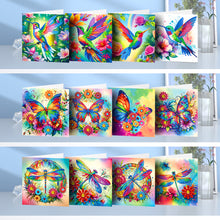 Load image into Gallery viewer, 12PCS DIY Animals Theme Diamond Art Greeting Cards Congratulations Cards &amp; Gifts
