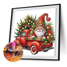 Load image into Gallery viewer, Gnome And Christmas Tree On A Truck 40*40CM(Canvas) Partial Special Shaped Drill Diamond Painting
