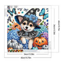 Load image into Gallery viewer, Halloween Dog 40*40CM(Canvas) Partial Special Shaped Drill Diamond Painting
