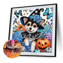 Load image into Gallery viewer, Halloween Dog 40*40CM(Canvas) Partial Special Shaped Drill Diamond Painting

