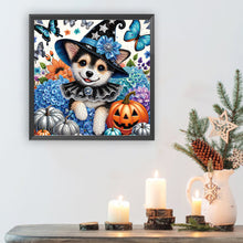Load image into Gallery viewer, Halloween Dog 40*40CM(Canvas) Partial Special Shaped Drill Diamond Painting
