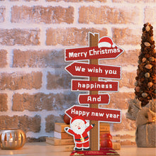Load image into Gallery viewer, Wooden Special Shaped Christmas Sign Desktop Diamond Art Kits for Home Office
