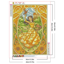 Load image into Gallery viewer, Princess Belle 40*55CM(Canvas) Full Round Drill Diamond Painting
