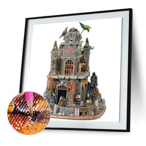 Halloween Roller Coaster 40*40CM(Canvas) Partial Special Shaped Drill Diamond Painting