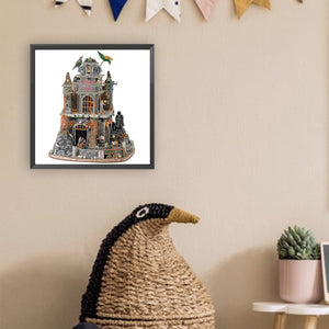 Halloween Roller Coaster 40*40CM(Canvas) Partial Special Shaped Drill Diamond Painting