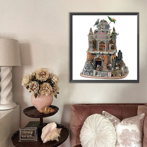 Halloween Roller Coaster 40*40CM(Canvas) Partial Special Shaped Drill Diamond Painting