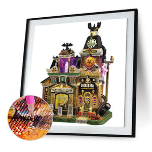 Halloween Phone Call 40*40CM(Canvas) Partial Special Shaped Drill Diamond Painting