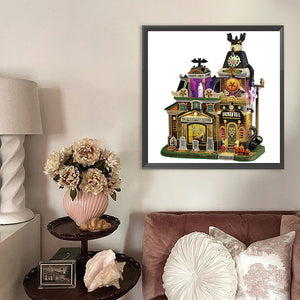 Halloween Phone Call 40*40CM(Canvas) Partial Special Shaped Drill Diamond Painting
