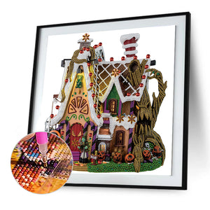 Halloween Witch 40*40CM(Canvas) Partial Special Shaped Drill Diamond Painting