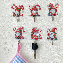 Load image into Gallery viewer, 8Pcs Christmas Gnome Diamond Art Hanging Hooks Diamond Painting Hooks DIY Crafts
