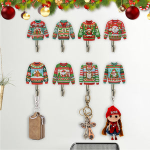 8Pcs Christmas Winter Sweater Diamond Art Hanging Hooks Diamond Painting Hooks