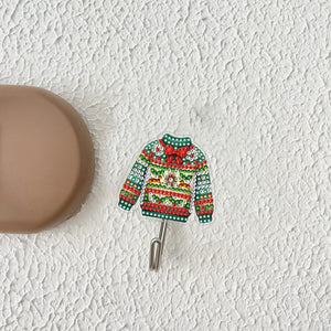 8Pcs Christmas Winter Sweater Diamond Art Hanging Hooks Diamond Painting Hooks