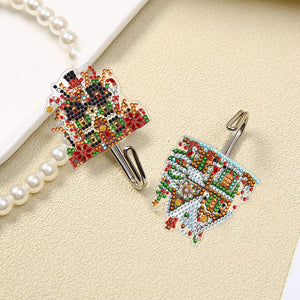 8Pcs Christmas Cottage Diamond Art Hanging Hooks Diamond Painting Hooks Crafts