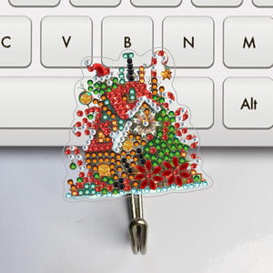 8Pcs Christmas Cottage Diamond Art Hanging Hooks Diamond Painting Hooks Crafts