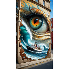 Load image into Gallery viewer, Wall-Eyes, Ship, And Sea 40*75CM(Canvas) Full Round Drill Diamond Painting

