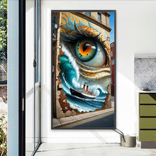 Load image into Gallery viewer, Wall-Eyes, Ship, And Sea 40*75CM(Canvas) Full Round Drill Diamond Painting
