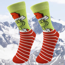 Load image into Gallery viewer, Green Monster Socks Comfortable Unisex Christmas Socks Party Supplies

