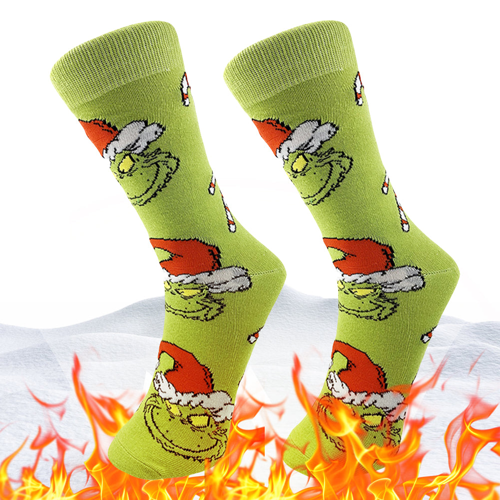 Green Monster Socks Comfortable Unisex Christmas Socks Party Supplies