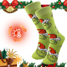 Load image into Gallery viewer, Green Monster Socks Comfortable Unisex Christmas Socks Party Supplies
