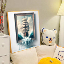 Load image into Gallery viewer, 3D Sailboat Frame 40*40CM(Canvas) Full Round Drill Diamond Painting
