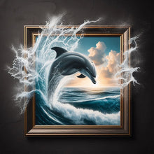 Load image into Gallery viewer, 3D Jumping Dolphins 40*40CM(Canvas) Full Round Drill Diamond Painting
