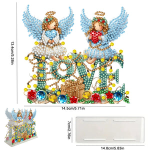 Acrylic Double Sided Christmas 5D DIY Diamond Art Paper Towel Storage Rack Decor