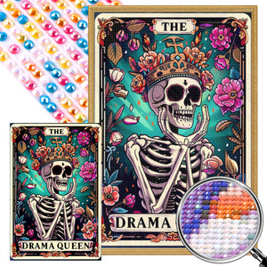 Theatre Queen Skeleton 40*60CM(Picture) Full Round Drill Diamond Painting