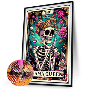 Theatre Queen Skeleton 40*60CM(Picture) Full Round Drill Diamond Painting