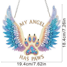 Load image into Gallery viewer, Acrylic Special Shape Winged Dog Paw DIY Diamond Art Pendant Kit for Wall Window
