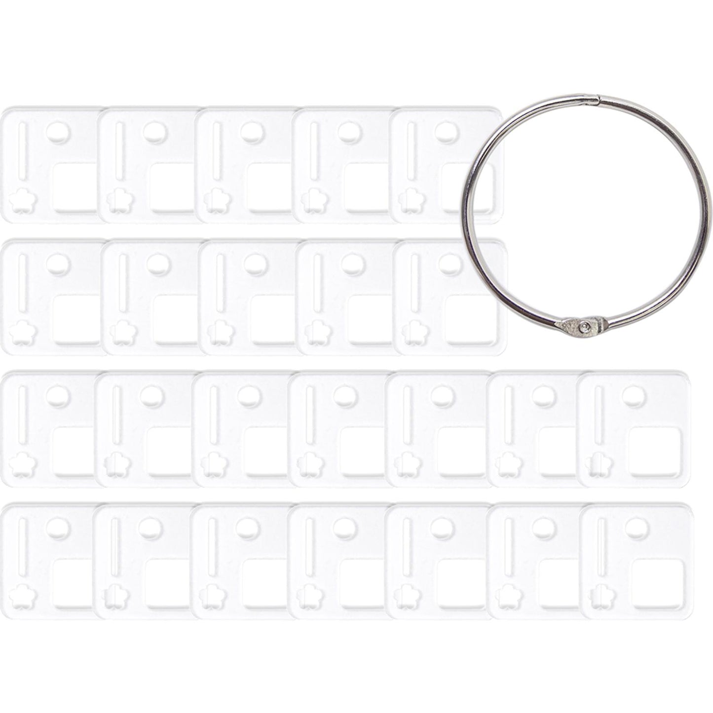 24Pcs Acrylic Cross Stitch Wire Wrapping Board Embroidery Thread Organizer Tool