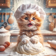 Load image into Gallery viewer, Cute Cat 40*40CM(Canvas) Full Round Drill Diamond Painting
