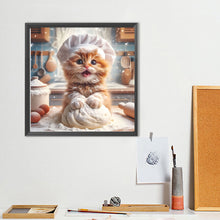 Load image into Gallery viewer, Cute Cat 40*40CM(Canvas) Full Round Drill Diamond Painting
