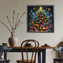 Load image into Gallery viewer, Christmas Tree 40*40CM(Canvas) Full Round Drill Diamond Painting
