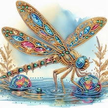 Load image into Gallery viewer, 4PCS Dragonfly 30*30CM(Canvas) Partial Special Shaped Drill Diamond Painting
