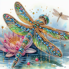 Load image into Gallery viewer, 4PCS Dragonfly 30*30CM(Canvas) Partial Special Shaped Drill Diamond Painting
