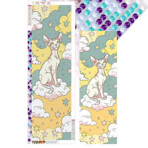 Cartoon Hairless Cat 30*90CM(Canvas) Full Round Drill Diamond Painting