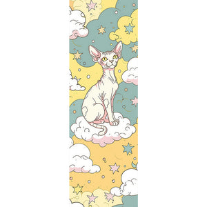 Cartoon Hairless Cat 30*90CM(Canvas) Full Round Drill Diamond Painting